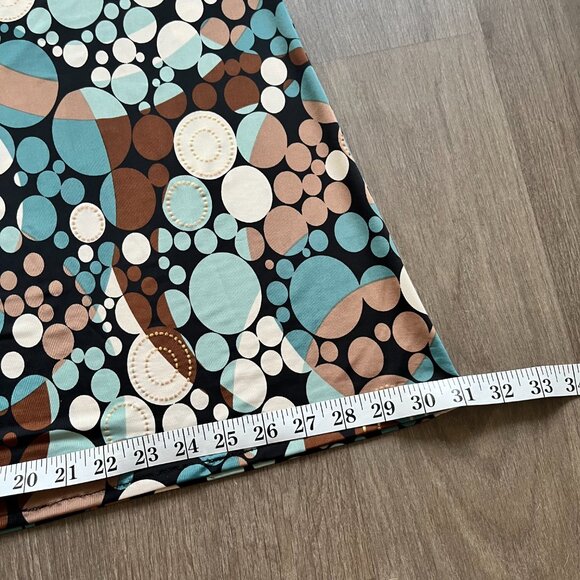 Kim & Co. Circular Multi-Colour Pattern Midi Skirt - Picture 4 of 12